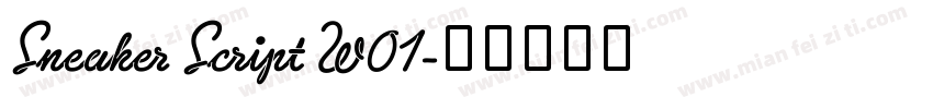 Sneaker Script W01字体转换